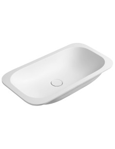 IMPALA undercounter sink 67.2 x 35.5 cm, Rockstone, matt white - 6