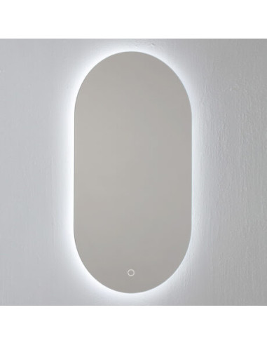 OVAL Ovāls spogulis ar apkārtējās vides LED apgaismojumu