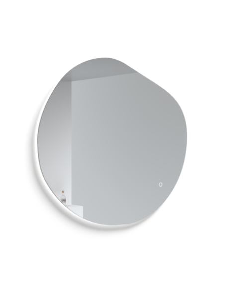 ORGANIC Spogulis ar apkārtējās vides LED apgaismojumu, var uzstādīt horizontāli un vertikāli