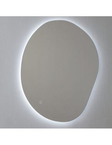 ORGANIC Spogulis ar apkārtējās vides LED apgaismojumu, var uzstādīt horizontāli un vertikāli