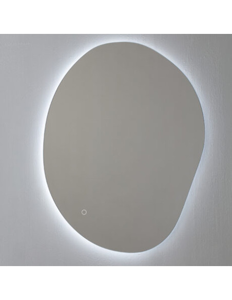 ORGANIC Spogulis ar apkārtējās vides LED apgaismojumu, var uzstādīt horizontāli un vertikāli