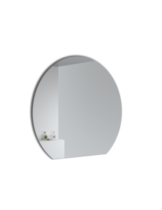 SEMIROUND Spogulis ar apkārtējās vides LED apgaismojumu, var uzstādīt horizontāli un vertikāli