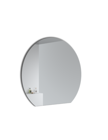 SEMIROUND Spogulis ar apkārtējās vides LED apgaismojumu, var uzstādīt horizontāli un vertikāli