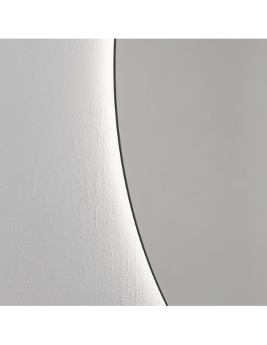 SEMIROUND Spogulis ar apkārtējās vides LED apgaismojumu, var uzstādīt horizontāli un vertikāli - 3