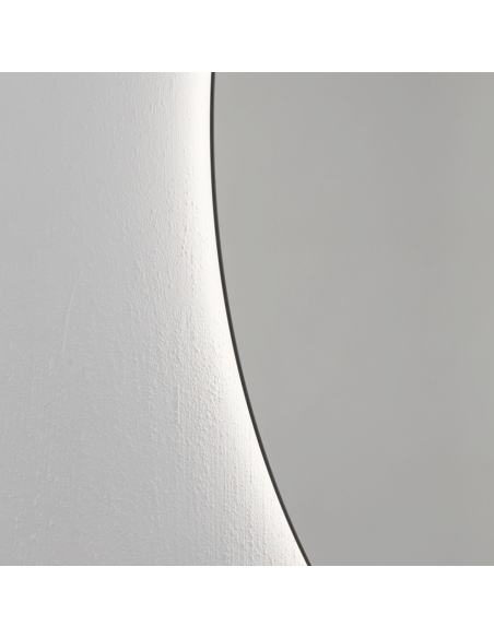 SEMIROUND Spogulis ar apkārtējās vides LED apgaismojumu, var uzstādīt horizontāli un vertikāli - 3