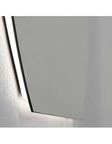 SEMIROUND Spogulis ar apkārtējās vides LED apgaismojumu, var uzstādīt horizontāli un vertikāli - 4