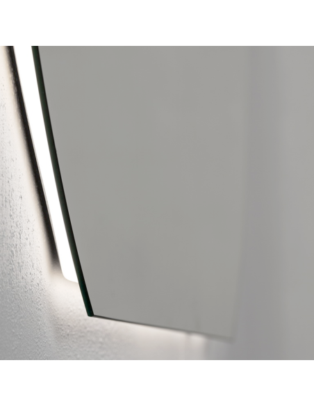 SEMIROUND Spogulis ar apkārtējās vides LED apgaismojumu, var uzstādīt horizontāli un vertikāli - 4