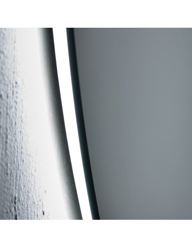 ORGANIC Mirror with ambient LED lighting 89.9x80.3cm, can be installed horizontally and vertically - 3