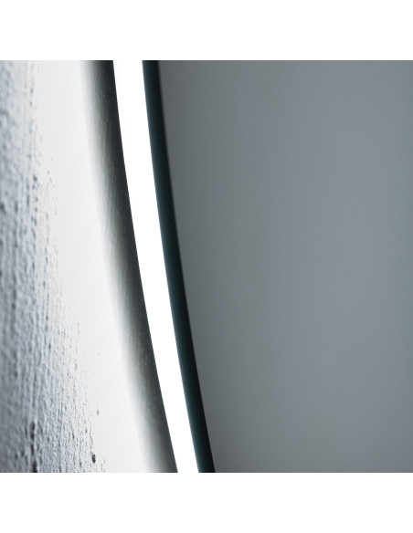 ORGANIC Mirror with ambient LED lighting 89.9x80.3cm, can be installed horizontally and vertically - 3