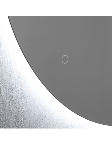 ORGANIC Mirror with ambient LED lighting 89.9x80.3cm, can be installed horizontally and vertically - 5