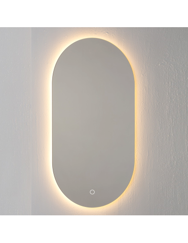 OVAL Ovāls spogulis ar apkārtējās vides LED apgaismojumu - 6