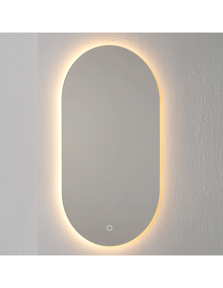 OVAL Ovaalne peegel meeleolu tekitava LED-valgustusega - 6