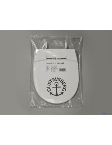 Tualetes poda vāks Basic standarts balts - 4