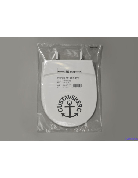 Tualetes poda vāks Basic standarts balts - 4