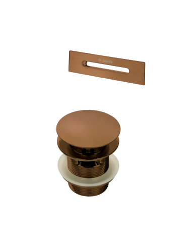 Deante  Accessories set, for bathtub - plug and overflow KYY_C10B - 1