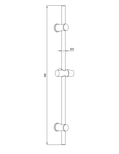 Deante Joko Shower rail NBJ_051D - 2