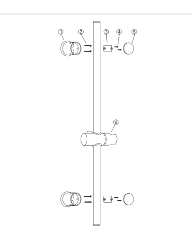 JOKO - Dušas stienis nerūs. tērauds, hroms -...