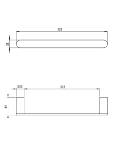 Deante Round Pie sienas stiprināms pakaramais, dvieļiem - 30 cm ADR_0611 2