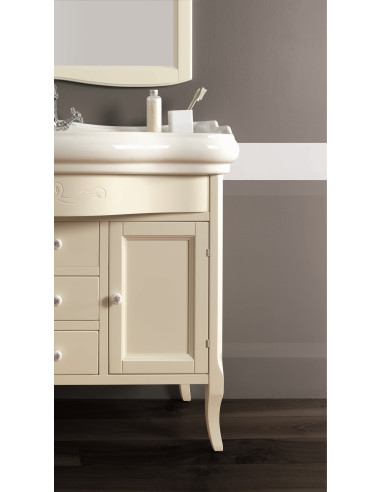 Kerasan Retro 7351 grindų spintelė praustuvui 69 cm, balta - 2