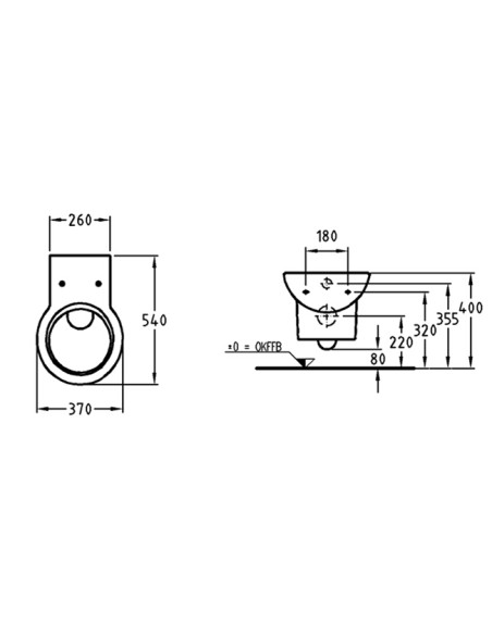 Keramag Preciosa piekaramais pods ar vāku, balts, PRECIOSA - 2