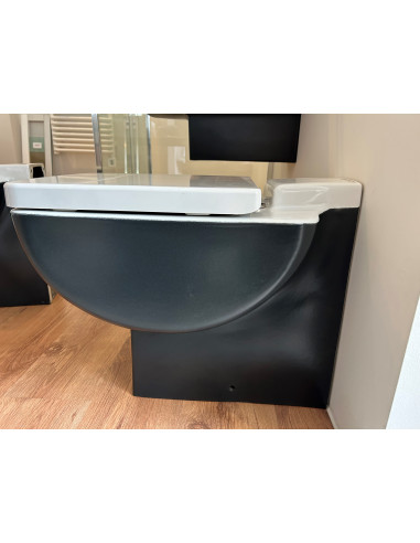 Kerasan Pelican WC sēdpods ar vāku/stipr. balts/melns - 2