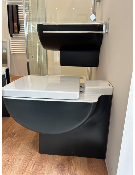 Kerasan Pelican WC sēdpods ar vāku/stipr. balts/melns - 3