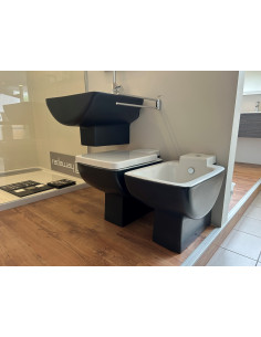 Keramiskā izlietne 60cm balta+melna - 5 2