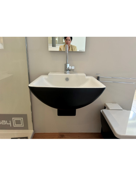 Kerasan Pelican keramiskā izlietne 60cm 244024, balta/melna - 6