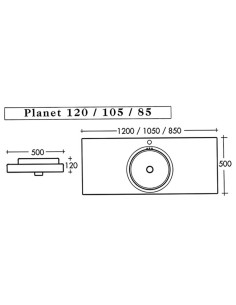 ArtCeram Planet Keramiska izlietne ar dvieļu turētāju 105X50, balta - 4 2