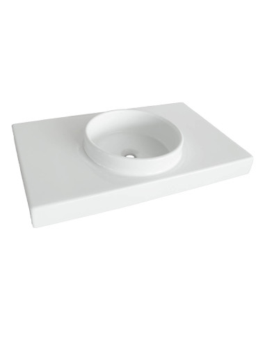 ArtCeram Planet Keramiska izlietne ar dvieļu turētāju 105X50, balta - 2