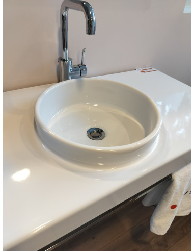 Keramiskā izlietne L1070 105X50, balta - 6