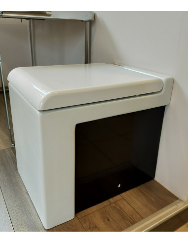 Art Ceram Lafontana S27+S21 WC pods balts/melns ar SC vāku - 2