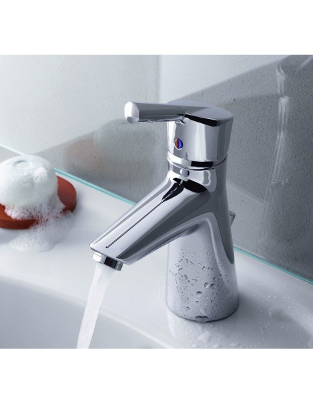 Ceramic sink faucet with waste391290575, KIDO - 2