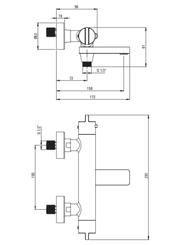 Deante Therm Vannas maisītājs, termostats BCH_F1BT - 3
