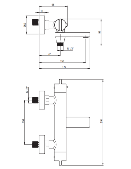 Deante Therm Vannas maisītājs, termostats BCH_F1BT - 3