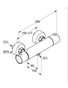 Dušikraan - termostaat 352000538 - 1 2
