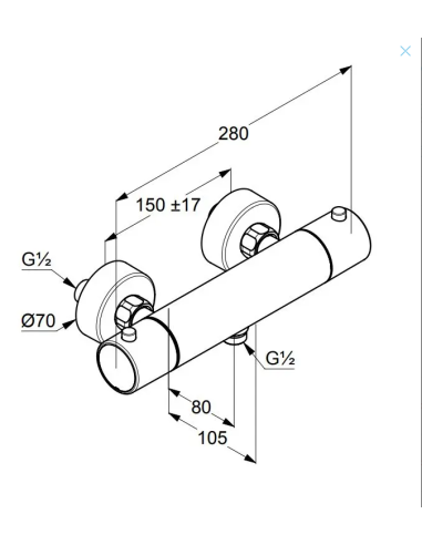 Dušisegisti termostaadiga 352000538, OBJEKTA - 2