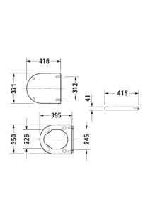 Сиденье для унитаза Duravit Starck 3, белое 0062410000 - 2 2