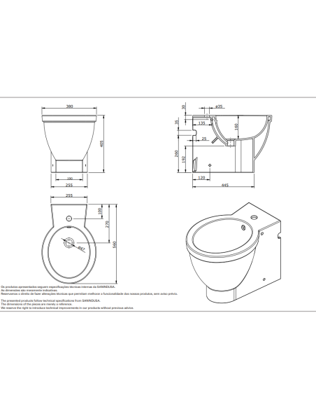WC bidet 106410 white, NAU - 1