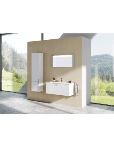 Ravak Clear 100 cm kriauklė, balta su skyle maišytuvui, XJJ01110000 - 1