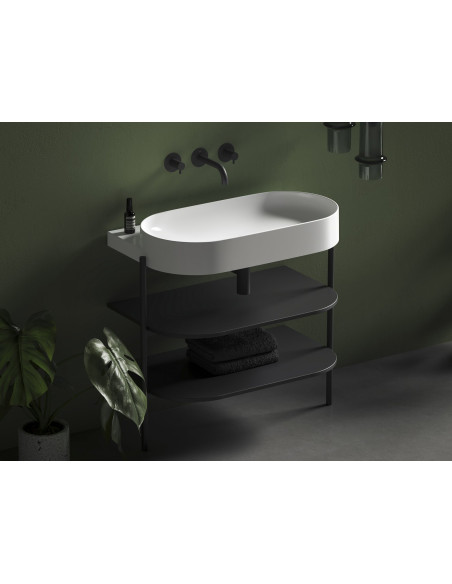 Izlietne Yard 800 keramikas izlietne bez cauruma, balta, XJX01080000