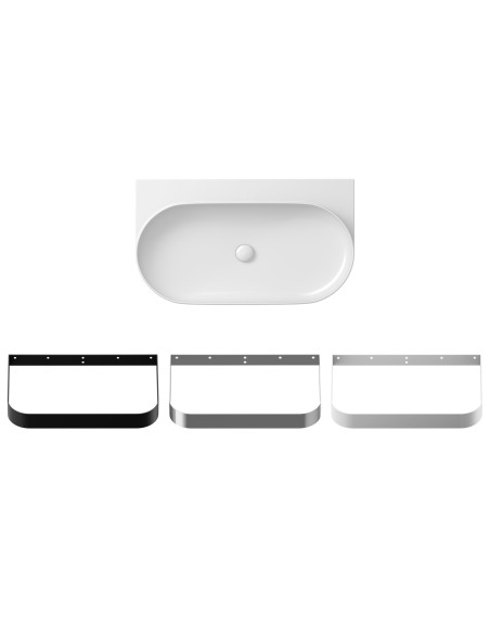 Izlietne Yard 800 keramikas izlietne bez cauruma, balta, XJX01080000