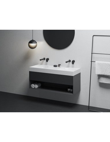 Dubultā izlietne Lite 1200, balta, bez...