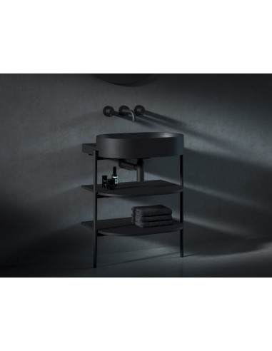 Izlietne Yard 600, keramika, bez cauruma, melna...