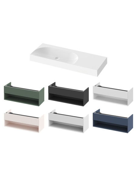 Izlietne Lite 1200/800 R, balta bez pārplūdes un cauruma, XJXP1312000