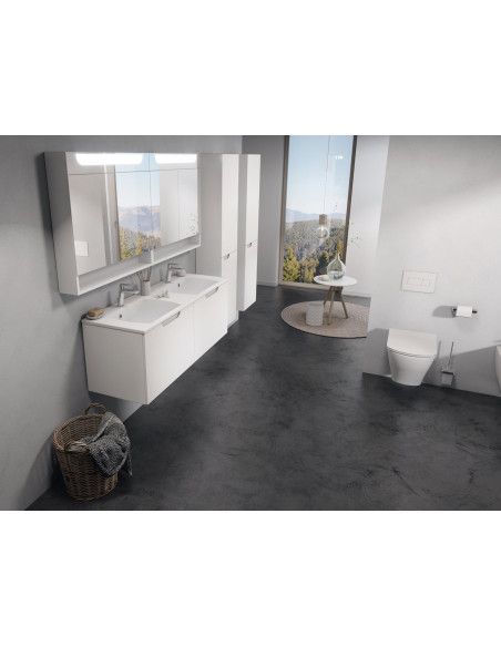 Dubultā izlietne Classic II 1300 Slim balta ar caurumiem, XJX01113001