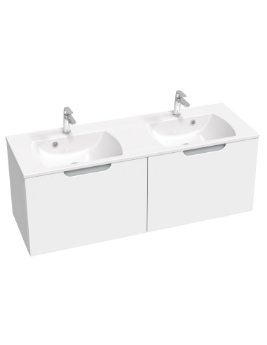 Dubultā izlietne Classic II 1300 Slim balta ar...