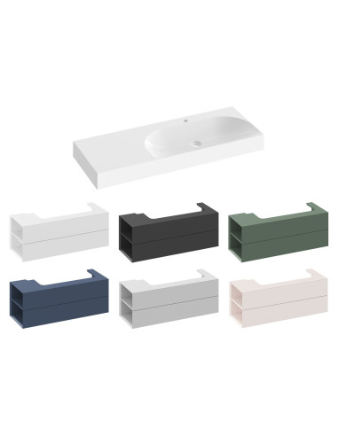 Izlietne Lite 1200/800 L, balta, bez pārplūdes...