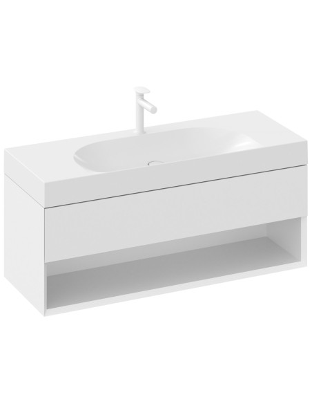 Izlietne Lite 1200/800 S, balta, bez pārplūdes ar caurumu, XJX01212000