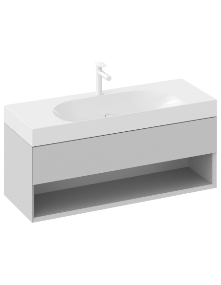 Izlietne Lite 1200/800 S, balta, bez pārplūdes ar caurumu, XJX01212000